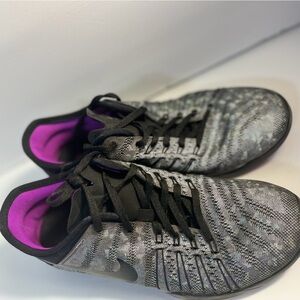 Nike Black and Purple Athletic Shoes